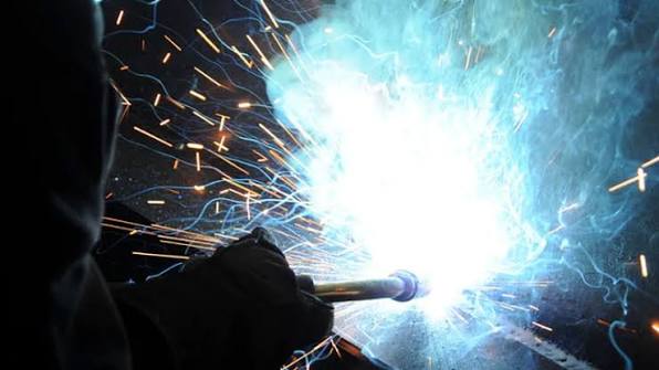 Welding sparks