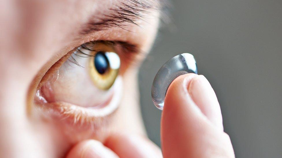 Contact lens application