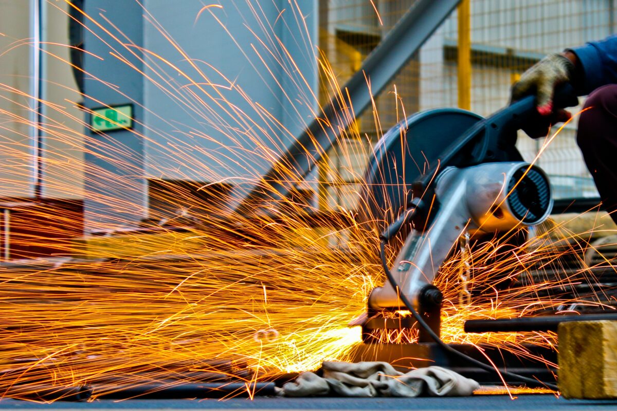 Industrial noise from grinding