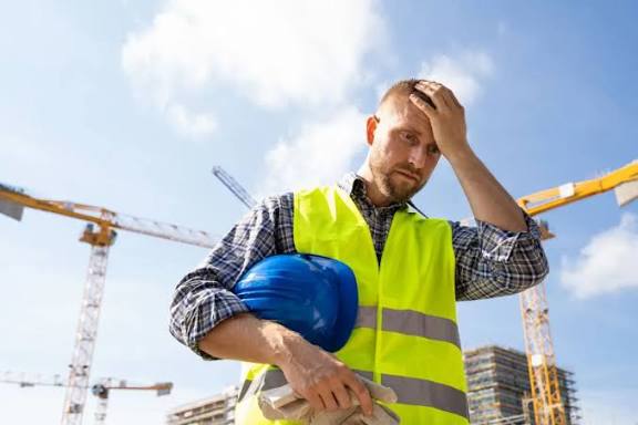 Man battling heat stress