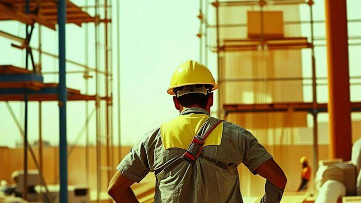 Supervisor at a construction site